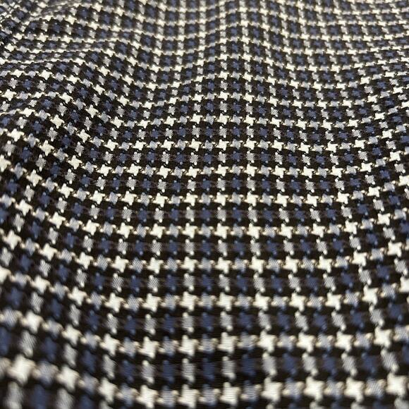 7 Downie Men’s Button Down Shirt Contrast Cuff Size 3X Blue Plaid Textured - Picture 6 of 9